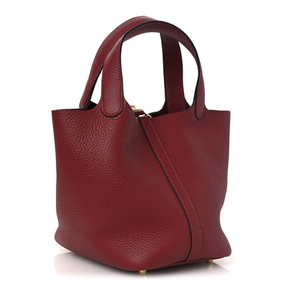 Hermes Taurillon Clemence Picotin Lock 18 PM Rouge H 3 of 11