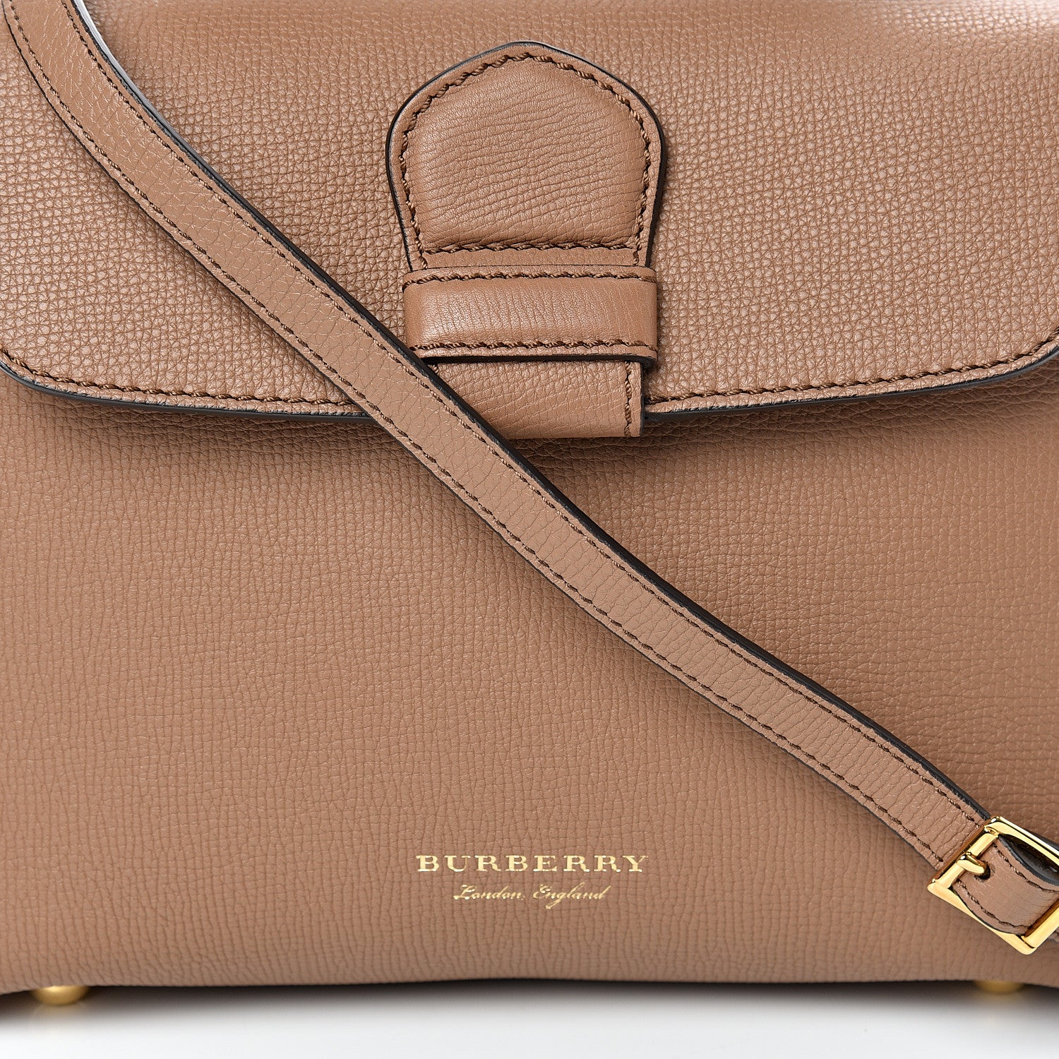 Burberry Derby Calfskin House Check Small Camberley Dark Sand 8 of 12