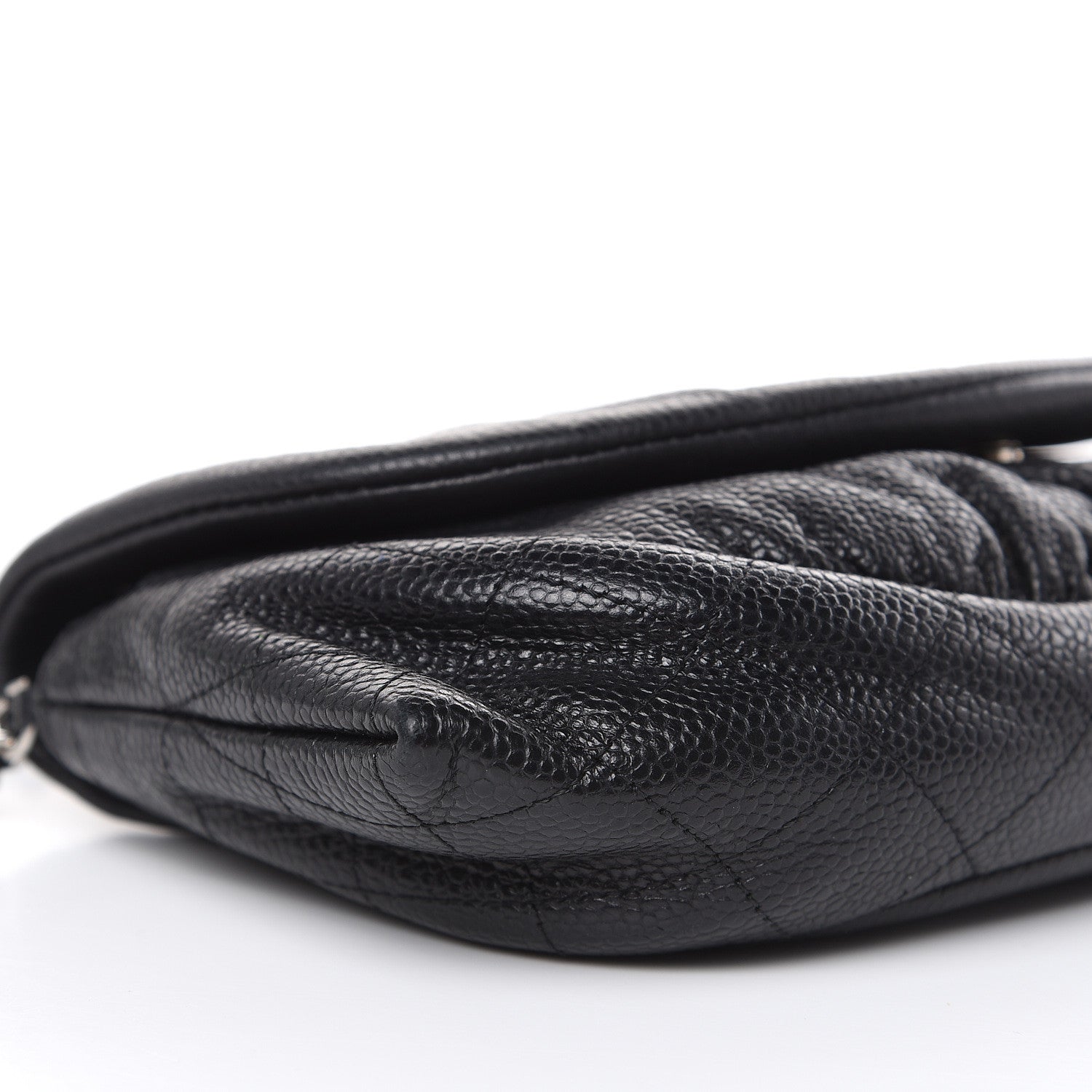 Chanel Caviar Half Moon Wallet On Chain WOC Black 8 of 14