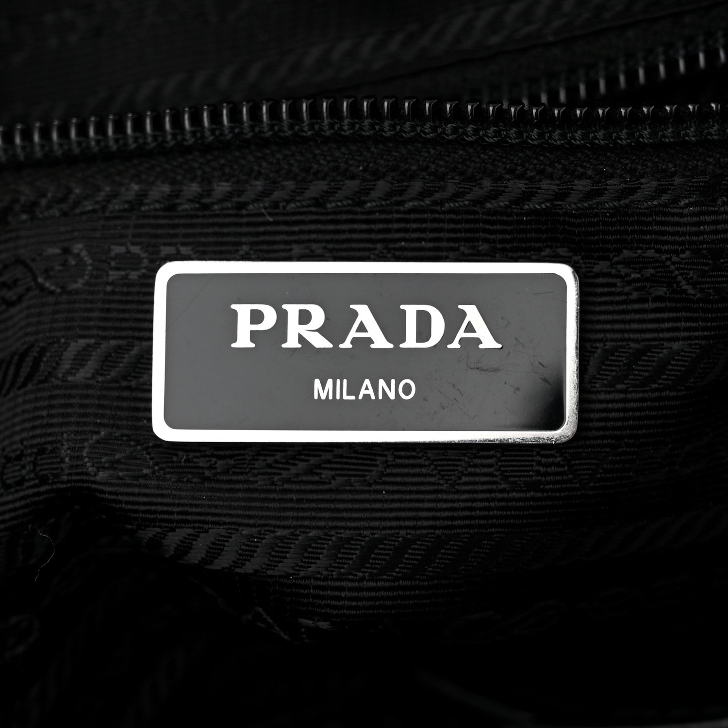 Prada Tessuto Nylon Studded New Vela Shoulder Bag Black Fuoco 6 of 10