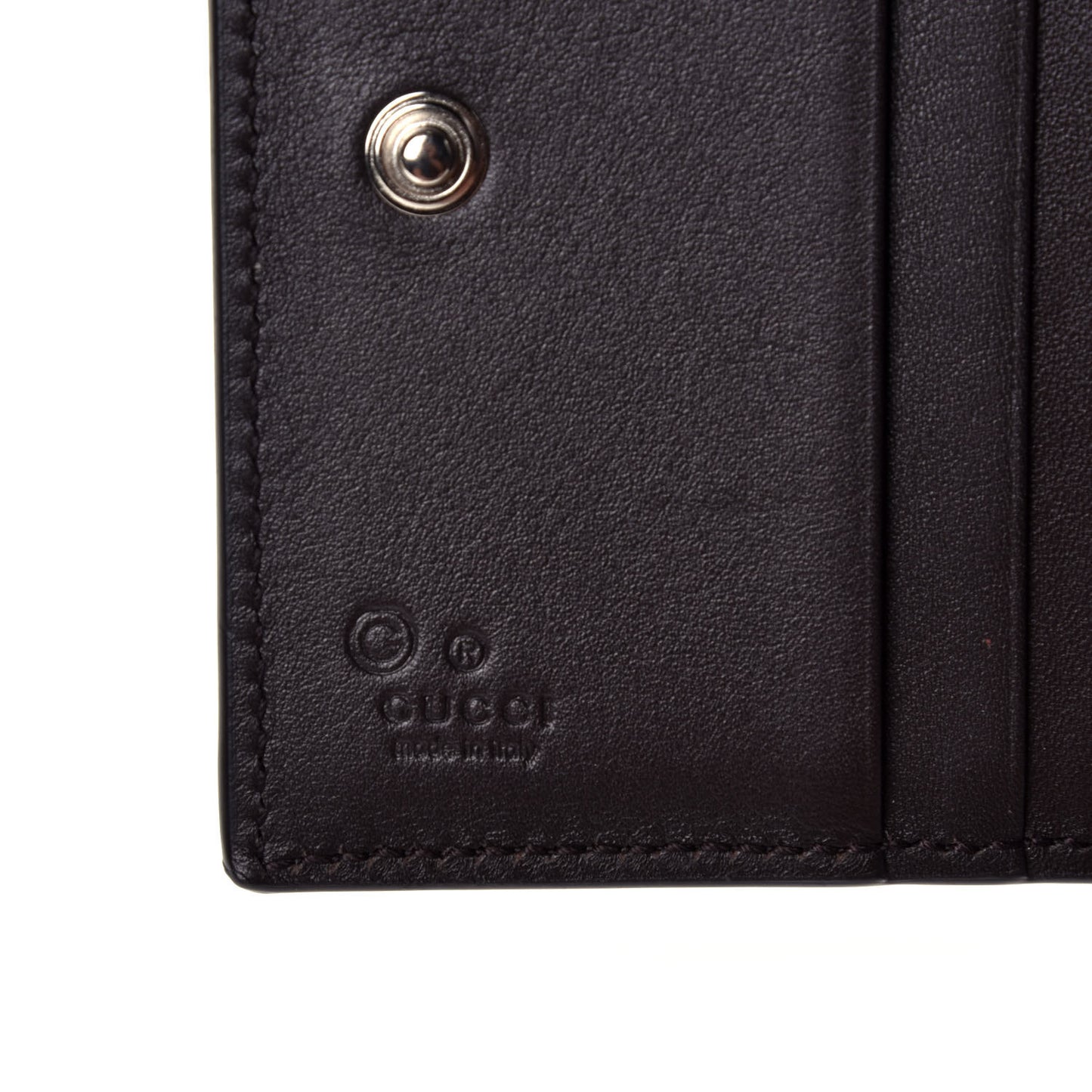 Microguccissima Snap Bi-Fold Wallet Testa di Moro