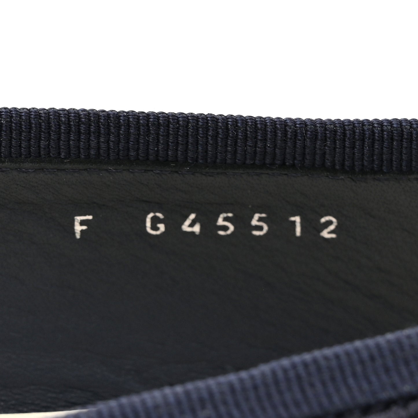 Embroidered Fabric Cap Toe CC Ballerina Flats 38 Dark Navy Blue