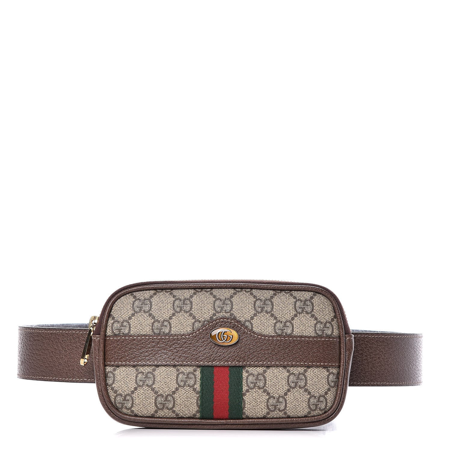 Gucci GG Supreme Monogram Ophidia Belted iPhone Case 85 34 Dark Brown 1 of 9