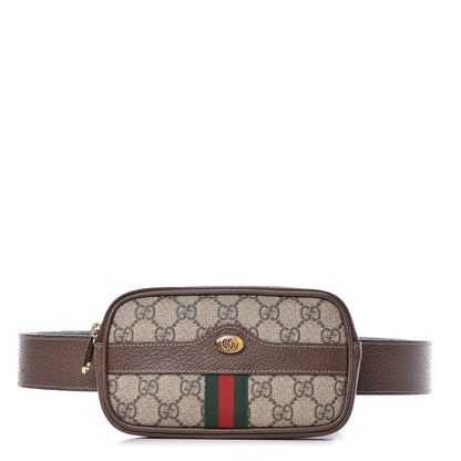 Gucci GG Supreme Monogram Ophidia Belted iPhone Case 85 34 Dark Brown 1 of 9