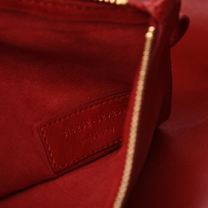 Saint Laurent Calfskin Suede Reversible East West Shopper Tote Rouge Orient 8 of 10