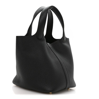 Hermes Taurillon Clemence Picotin Lock 18 PM Black 3 of 13