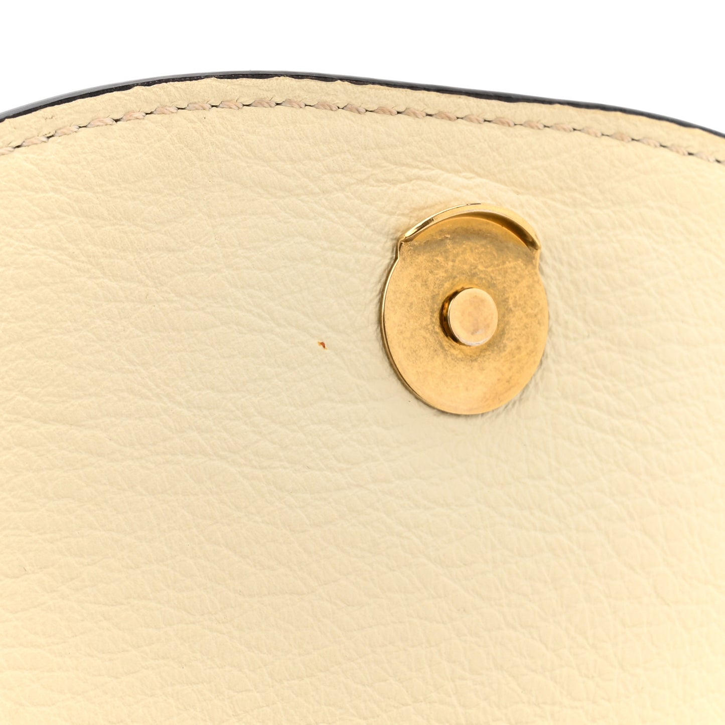 Calfskin Small Nile Bracelet Minaudiere Bag Off White