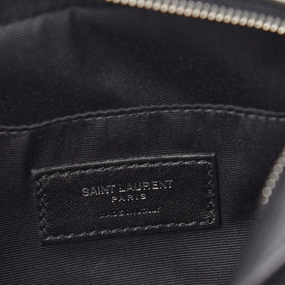 Saint Laurent Lambskin Monogram Lou Belt Bag Black 6 of 10