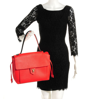 Louis Vuitton Calfskin Lockme PM Rouge 2 of 7