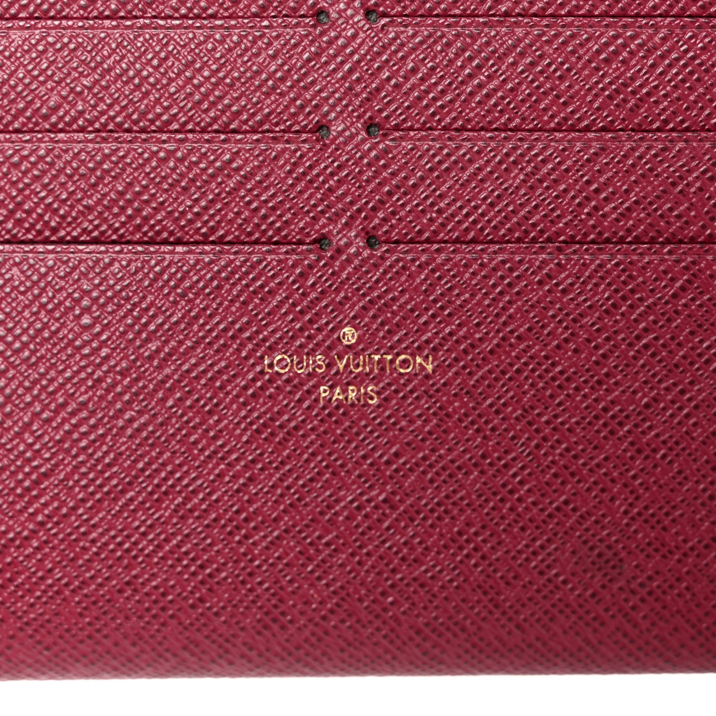 Calfskin Felicie Card Holder Insert Fuchsia