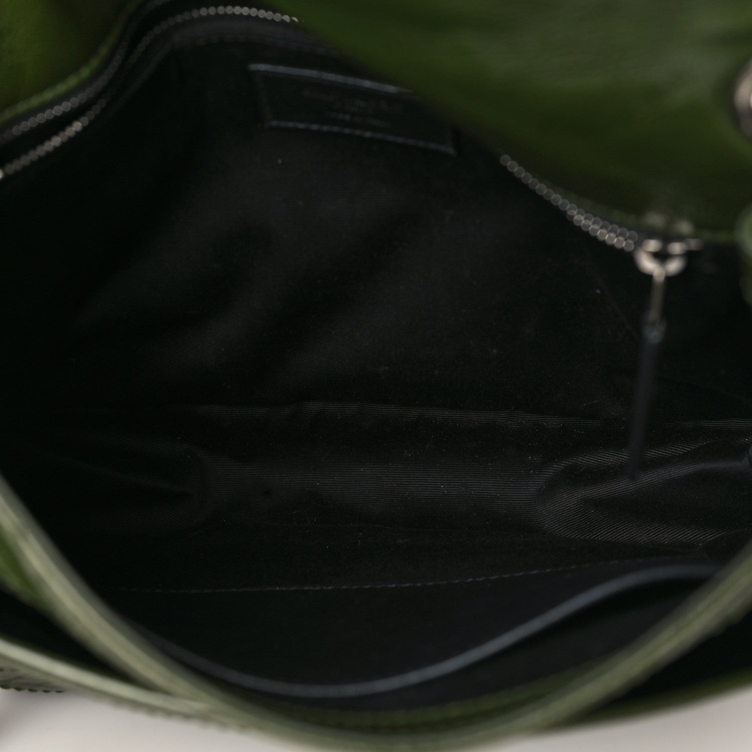 Saint Laurent Crinkled Lambskin Matelasse Monogram Medium Niki Chain Satchel Green 5 of 10