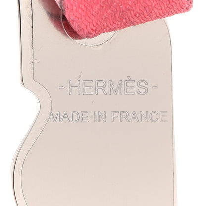 Hermes Palladium Silk Horse Cover Pendant Necklace Multicolor 5 of 7