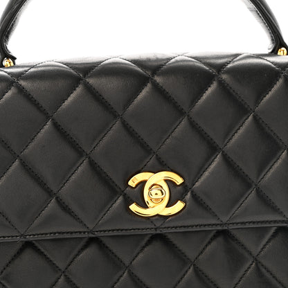 Chanel Lambskin Quilted Medium Kelly Flap Bag Black 8 of 13