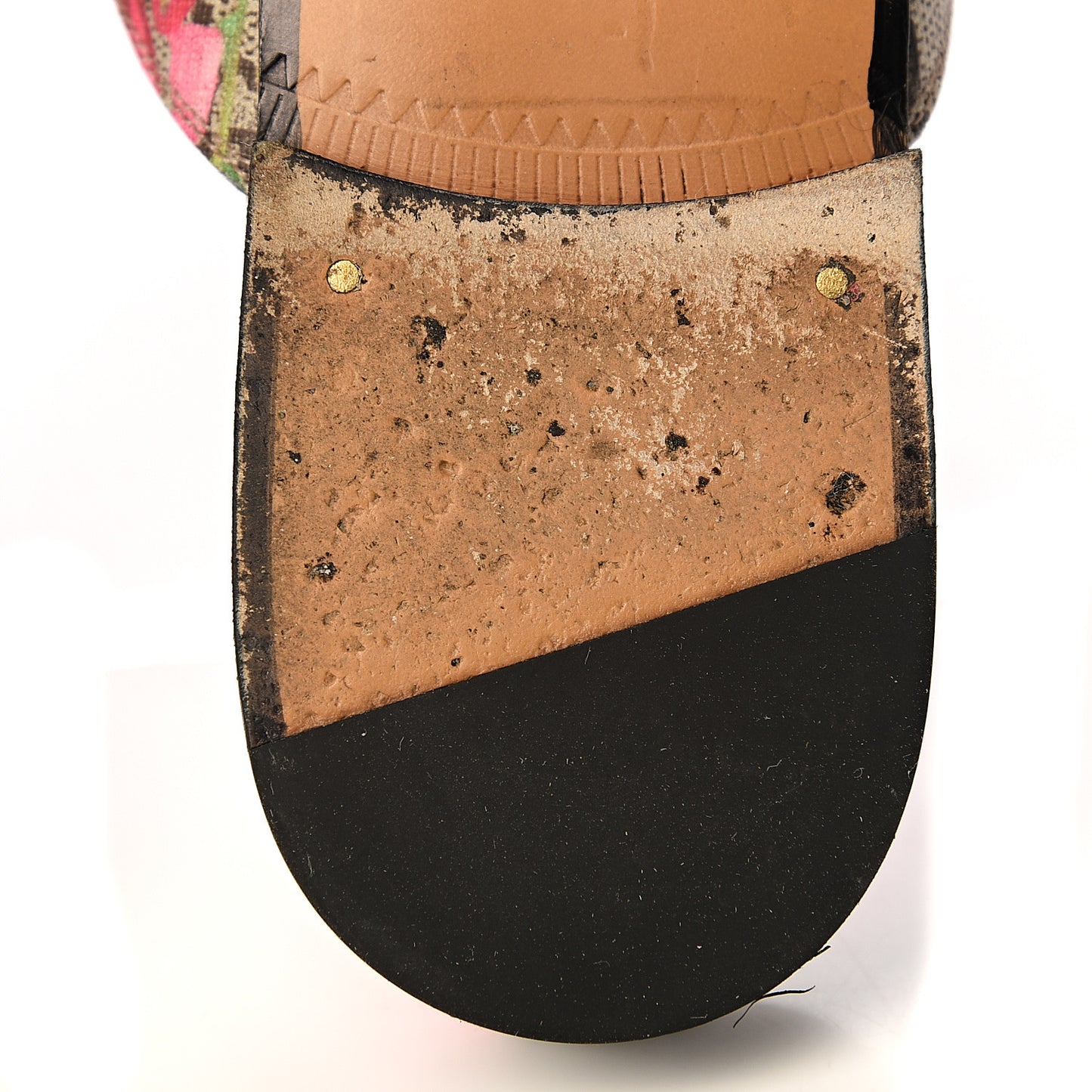 GG Supreme Monogram Blooms Womens Princetown Slippers 42 Beige Multicolor Dry Rose