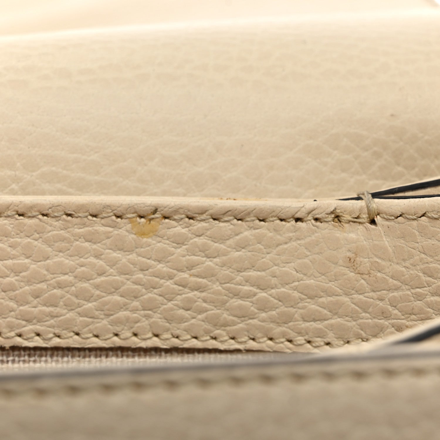 Gucci Dollar Calfskin Interlocking G Crossbody Bag Mystic White 14 of 14
