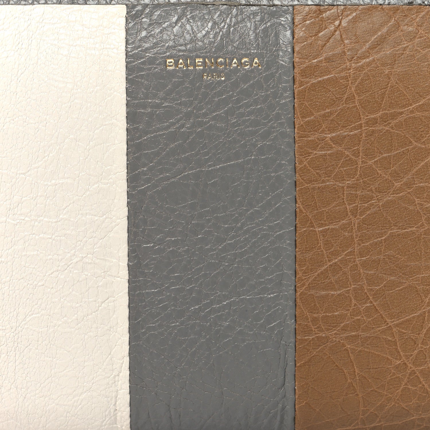 Balenciaga Veau Arena Multicolore Bazar Continental Zip Around Wallet Beige Orange Taupe 8 of 8
