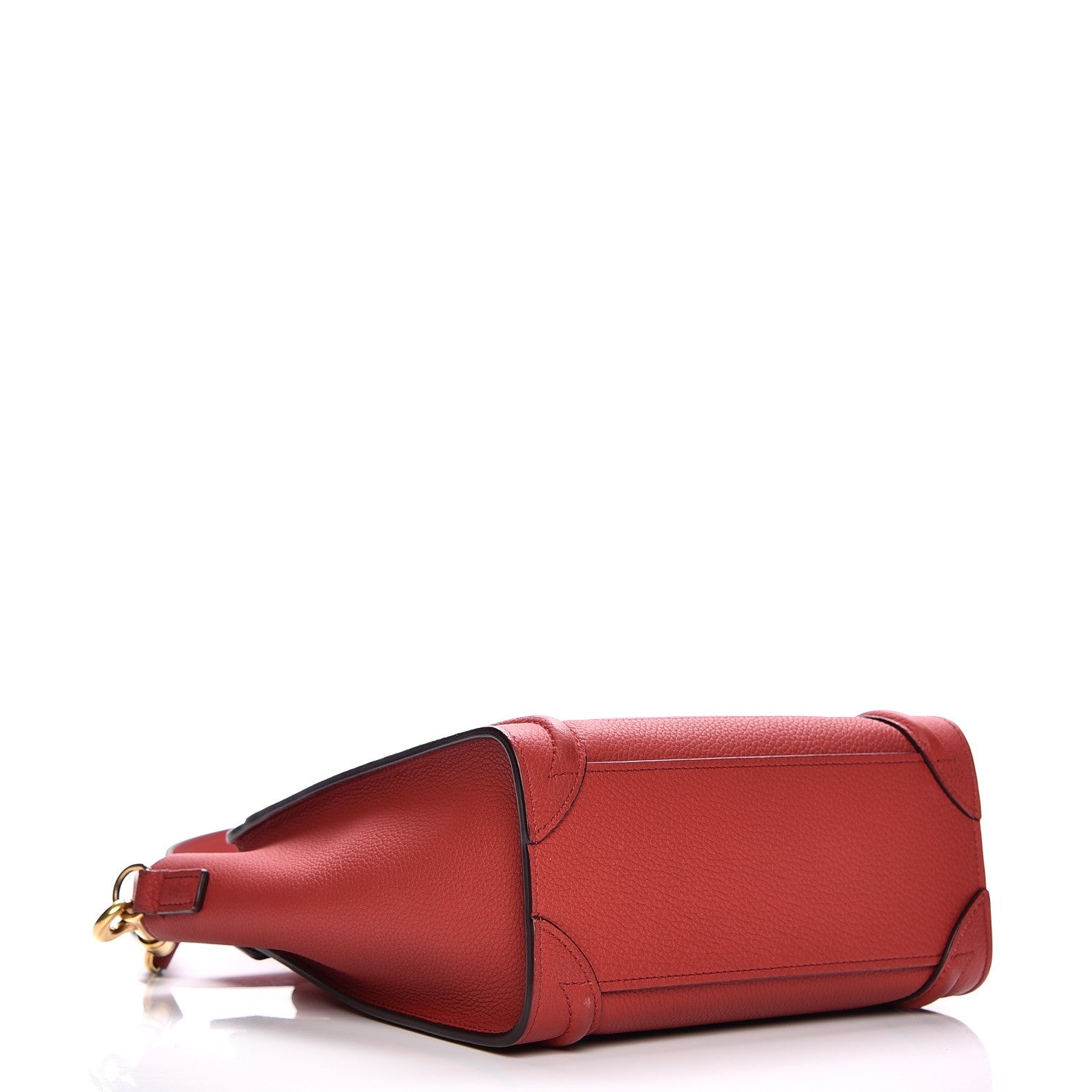 Celine Baby Grained Calfskin Nano Luggage Red 5 of 10