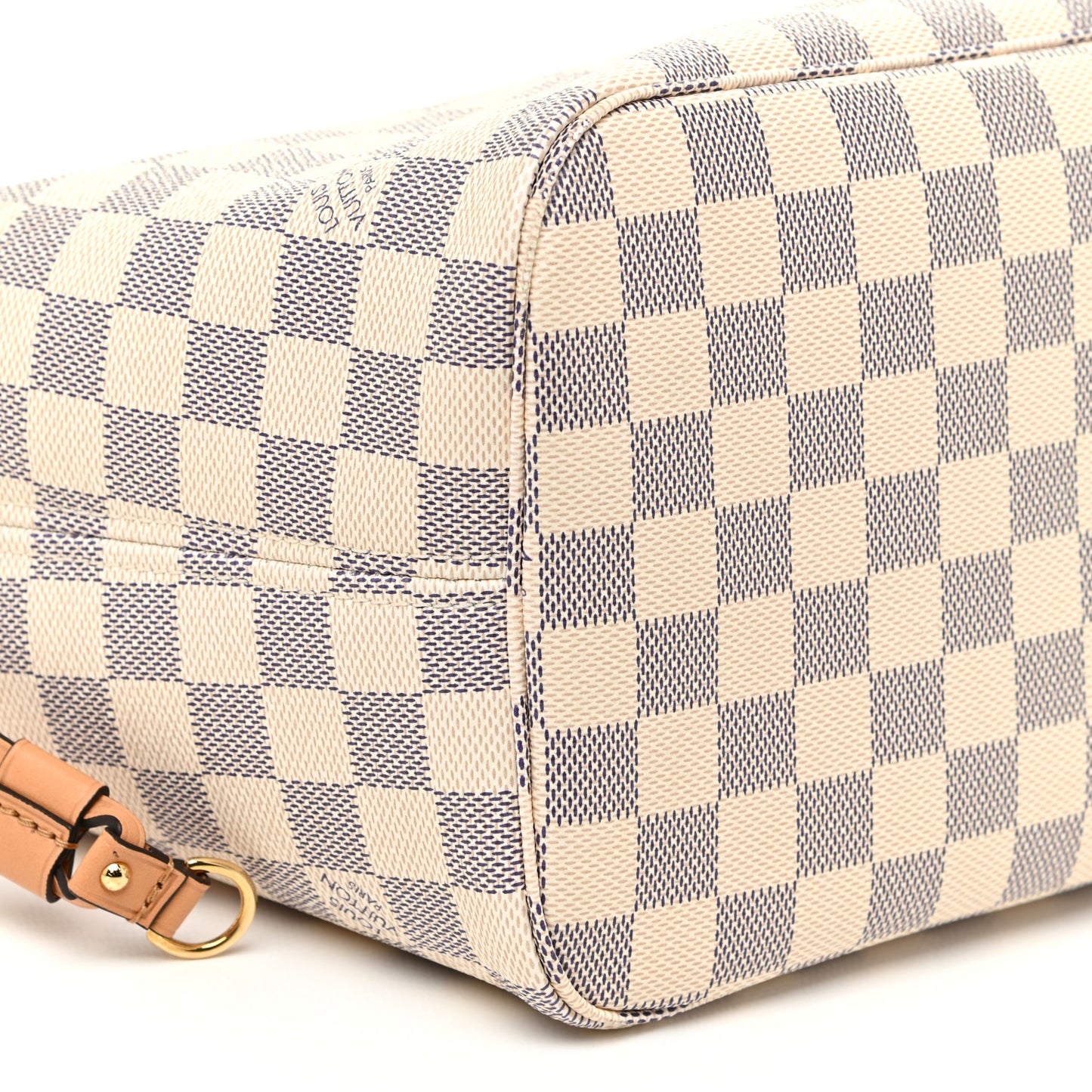 Damier Azur Braided Neverfull MM Orange