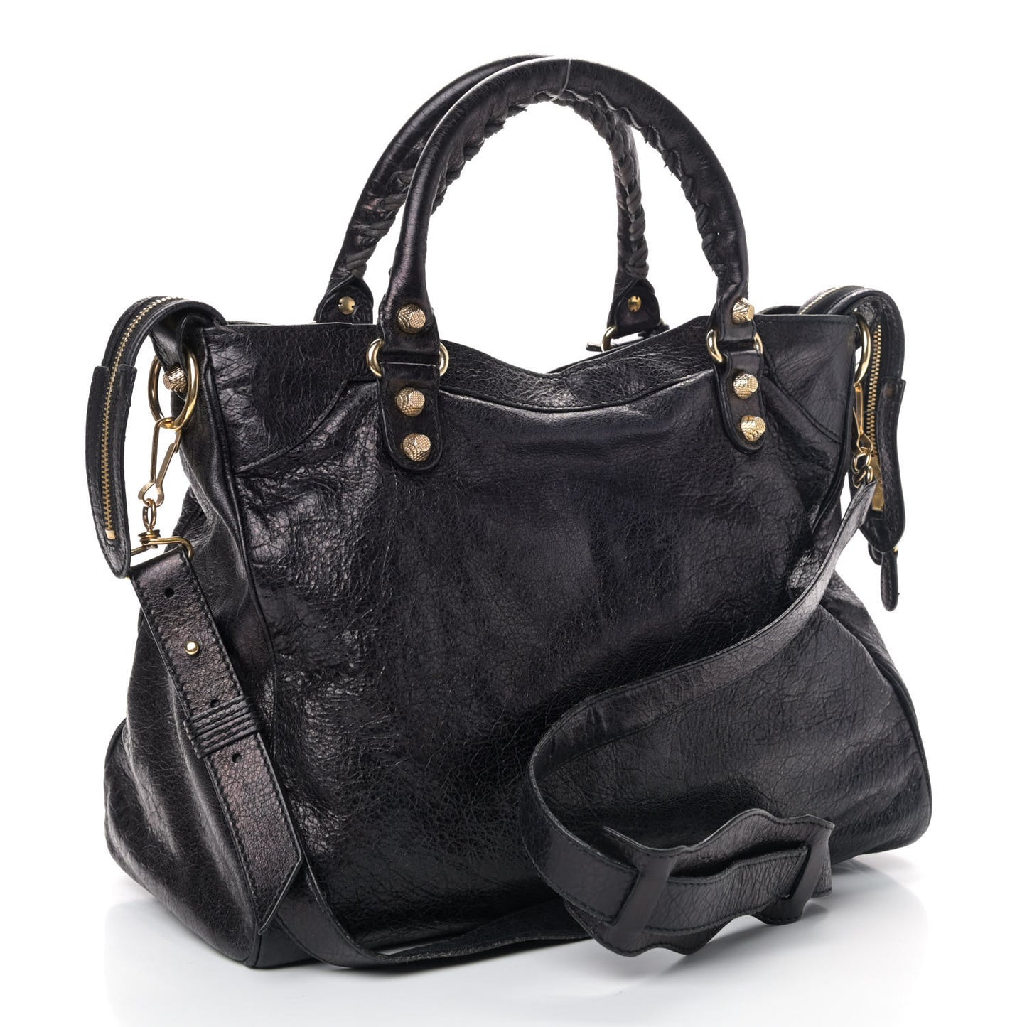 Agneau Giant 12 Gold Hardware Velo Black
