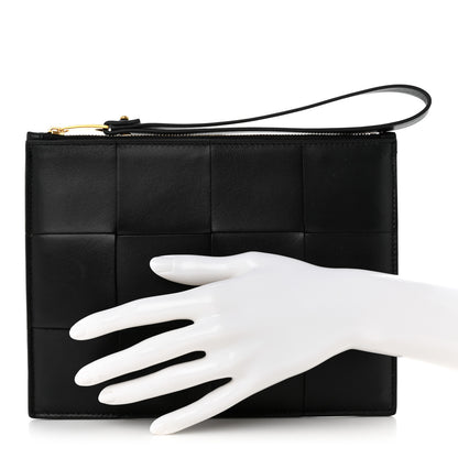 Bottega Veneta Nappa Maxi Intrecciato Medium Bill Pouch Black 2 of 11