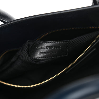 Saint Laurent Smooth Calfskin Small Double Face Sac De Jour Marine Black 6 of 11