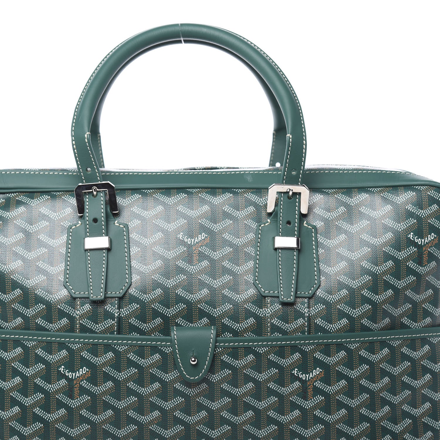 Goyard Goyardine Ambassade MM Briefcase Green 11 of 11