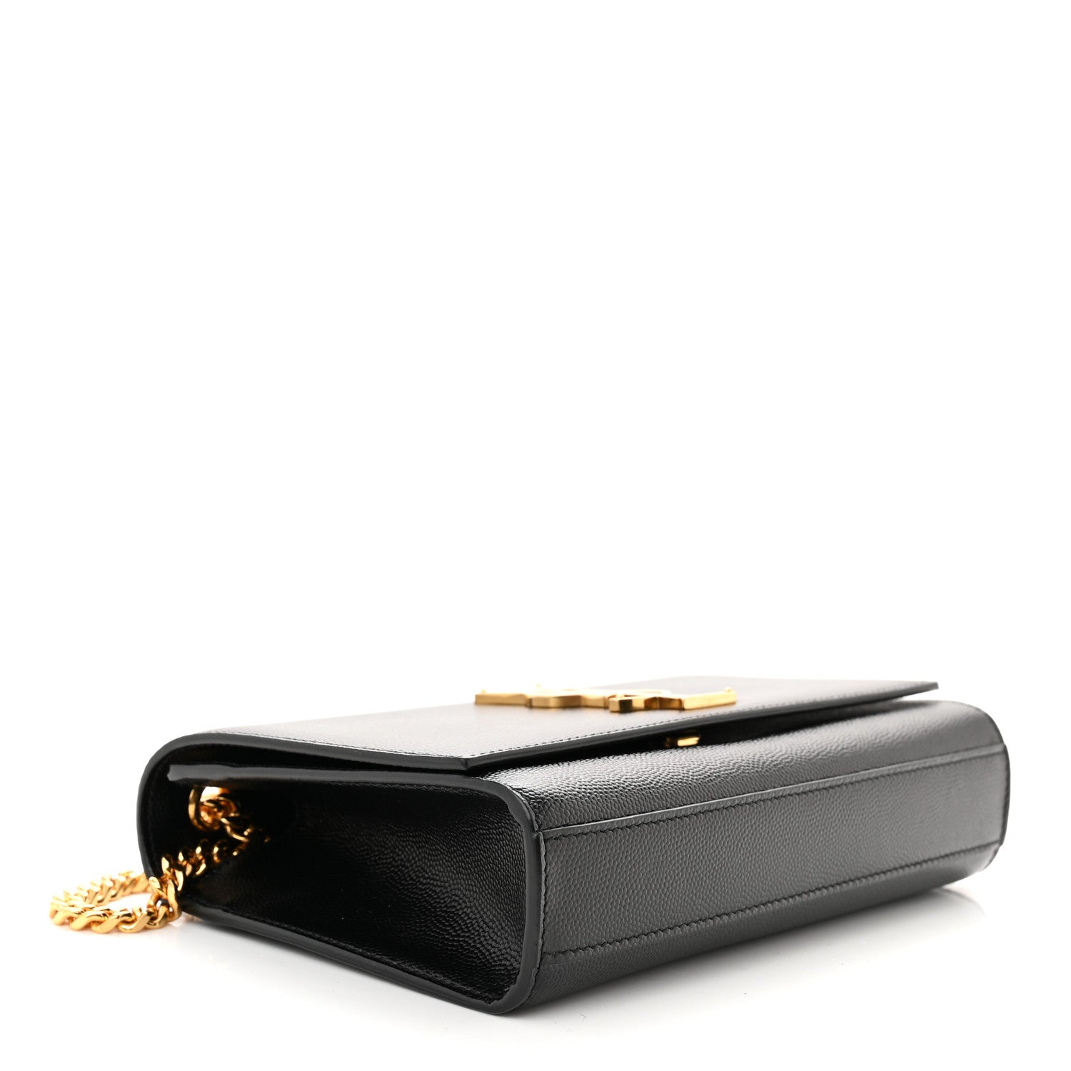 Saint Laurent Grain De Poudre Small Monogram Kate Satchel Black 4 of 11