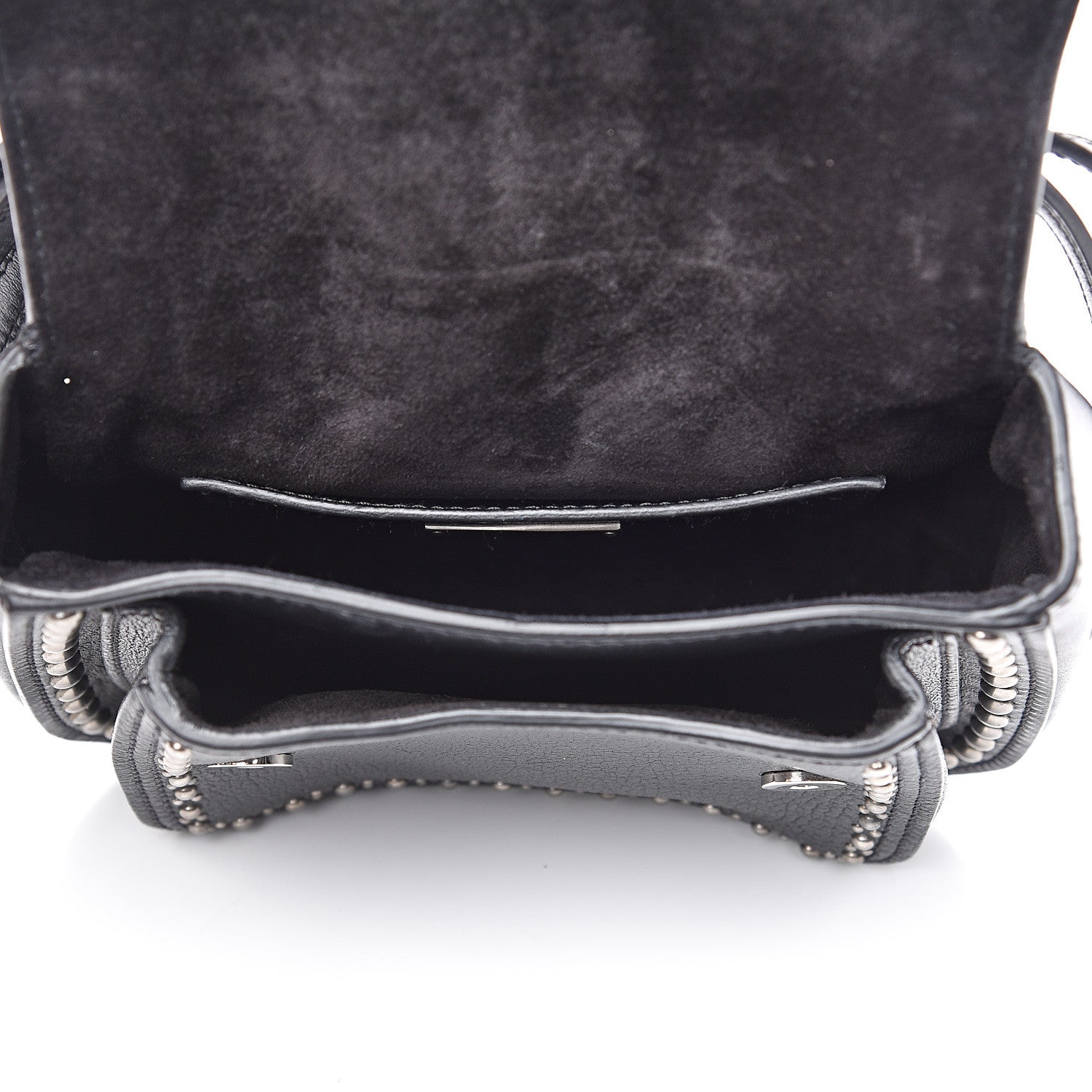 Miu Miu Goatskin Madras Soft Calfskin Crystal Embellished Lady Saddle Black 5 of 12