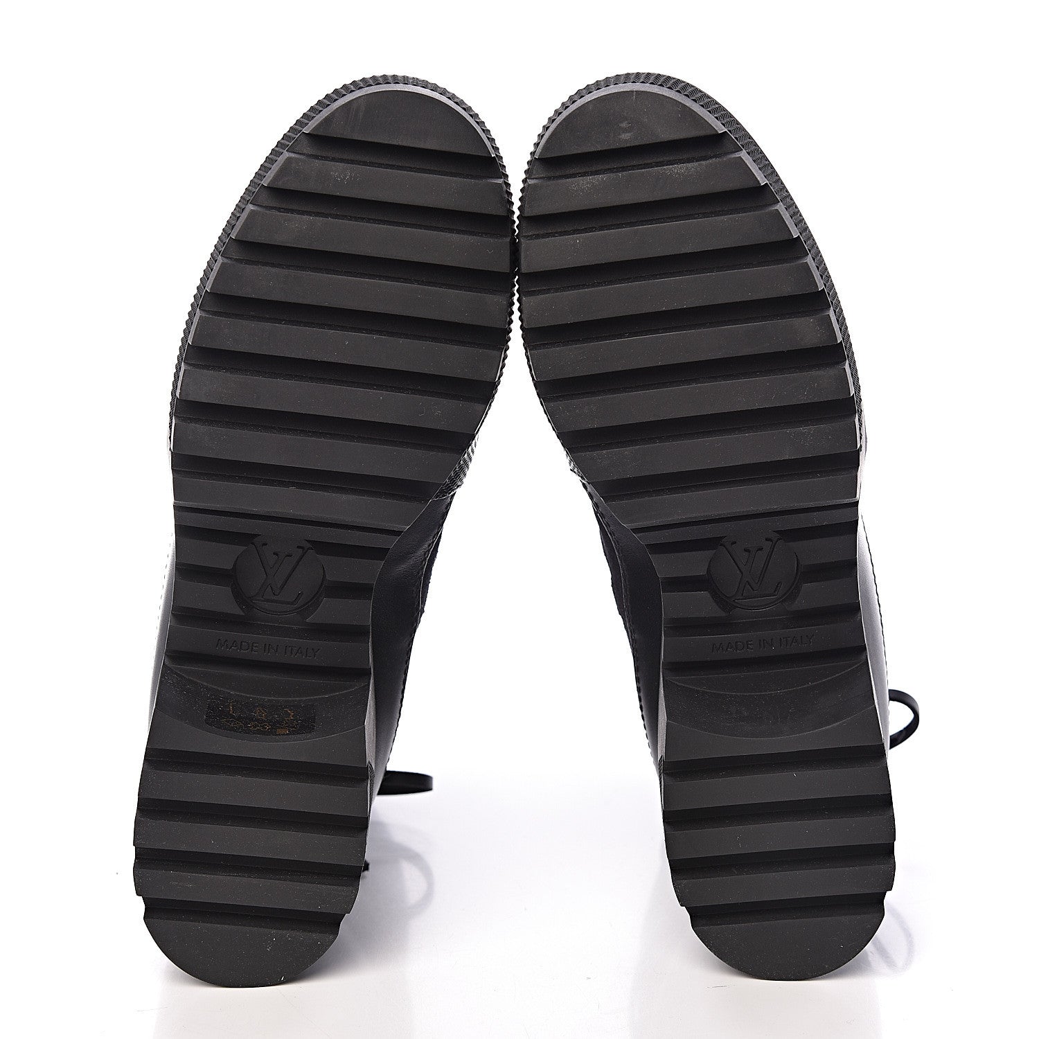 Louis Vuitton Suede Calfskin Monogram LV Black Heart Laureate Platform Desert Boots 37 Black 5 of 9