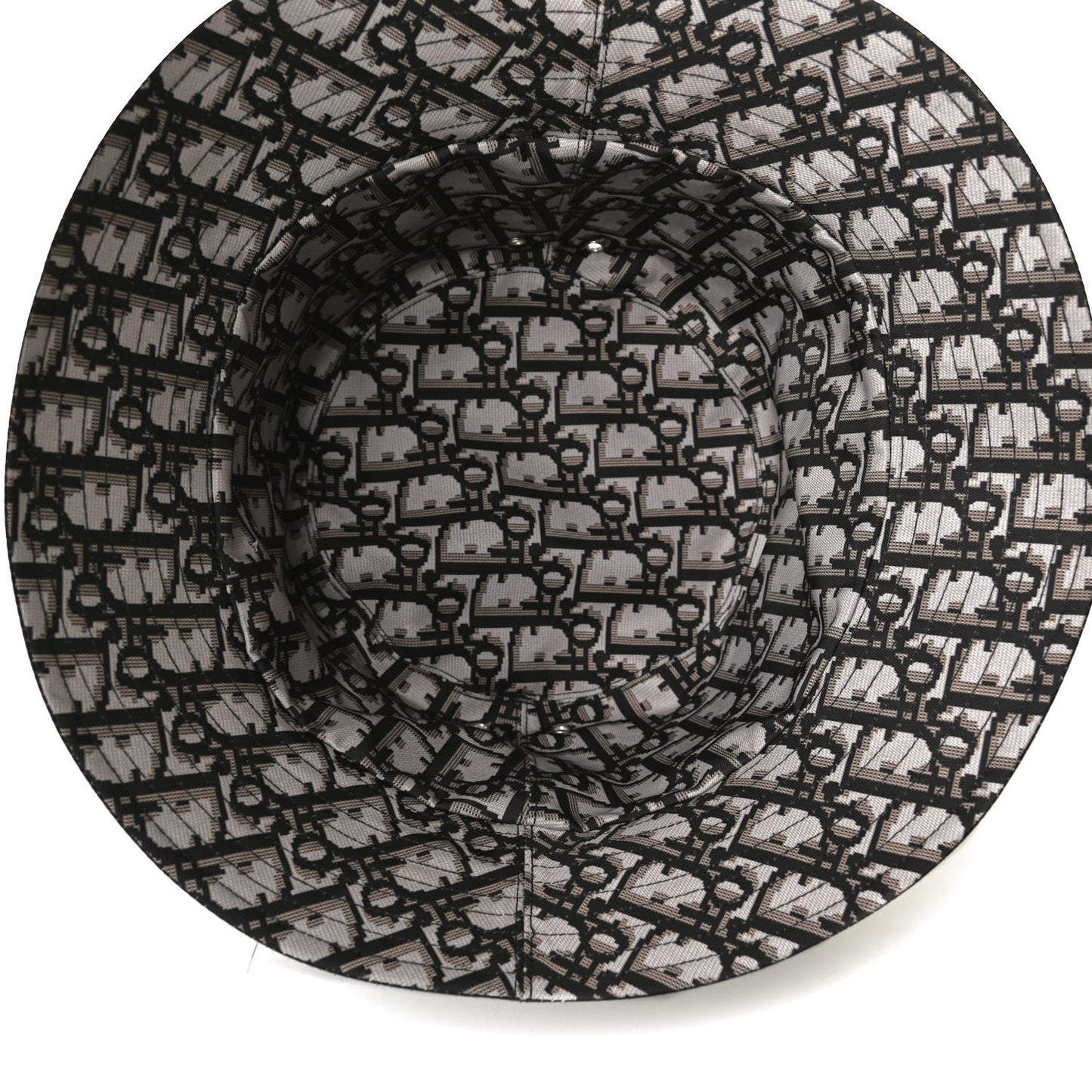 Polyester Cotton Oblique Teddy-D Brim Bucket Hat 57 Black