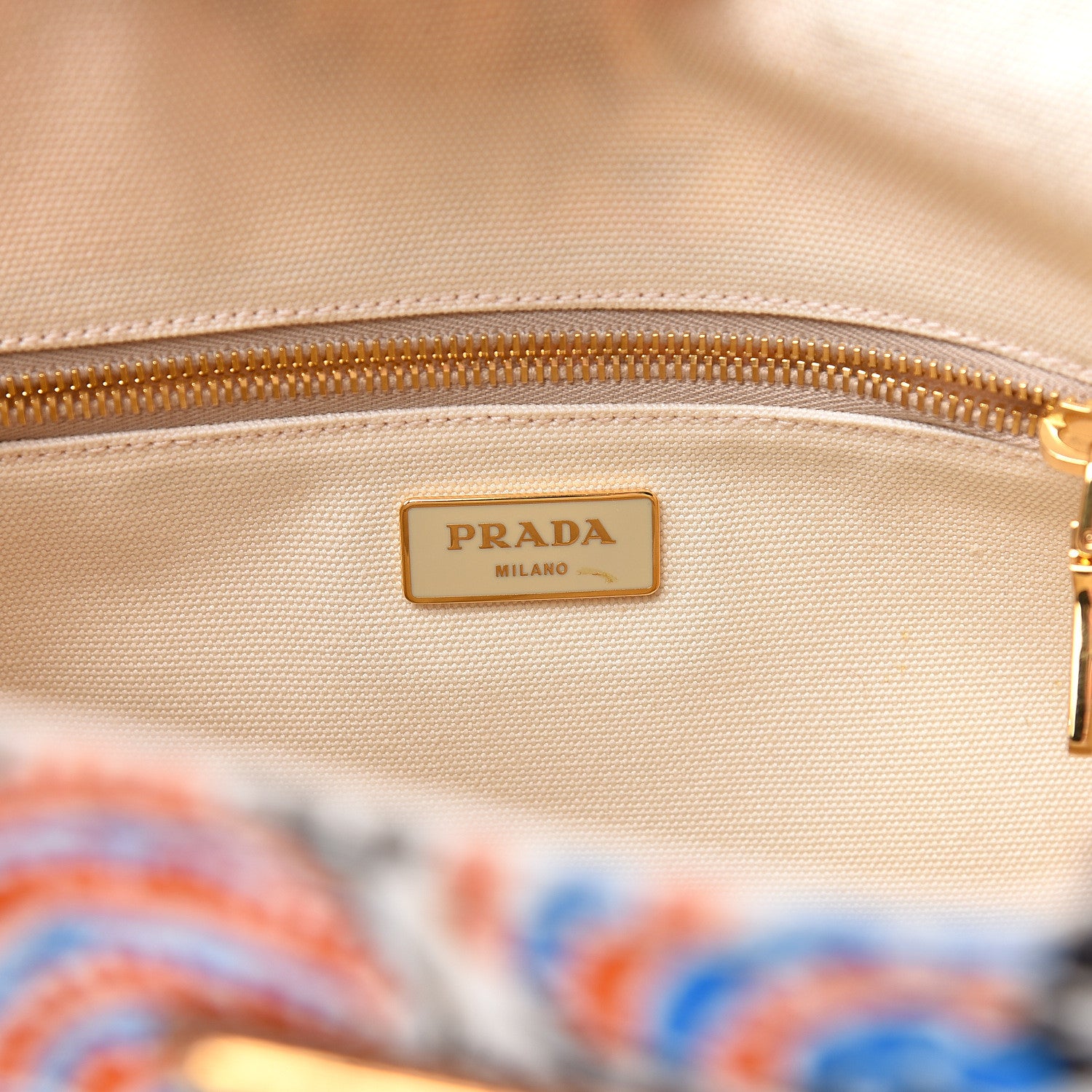 Prada Canapa Stampata Tote Black Mimosa 6 of 13