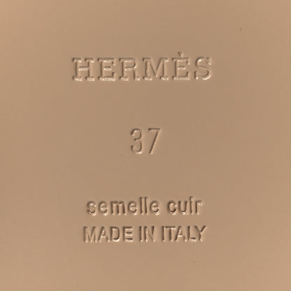Hermes Calfskin Womens Elixir Sandals 37 White 6 of 8
