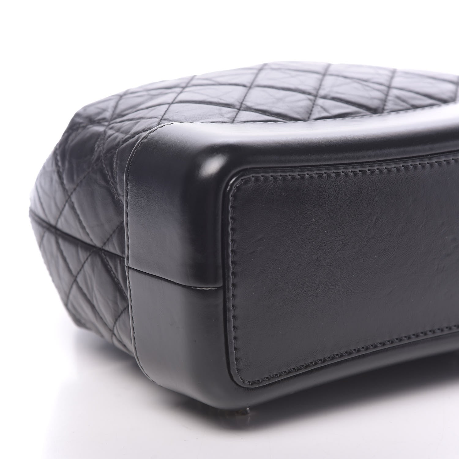 Chanel Aged Calfskin Quilted Gabrielle Backpack Black 9 of 11