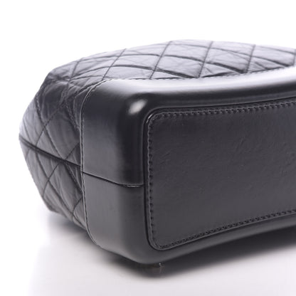 Chanel Aged Calfskin Quilted Gabrielle Backpack Black 9 of 11