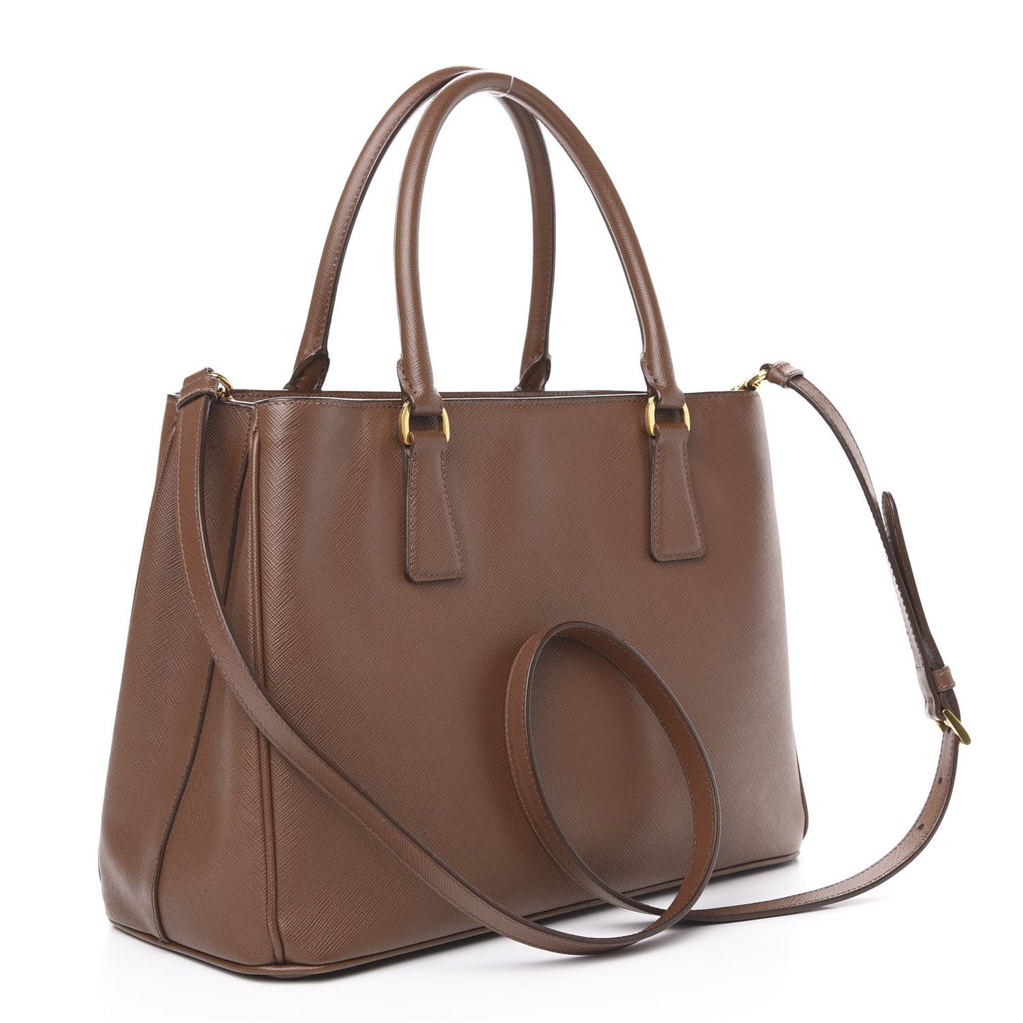 Saffiano Lux Medium Tote Palissandro