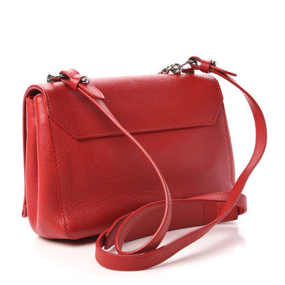 Louis Vuitton Calfskin Lockme II Chain Bag BB Rubis 3 of 10