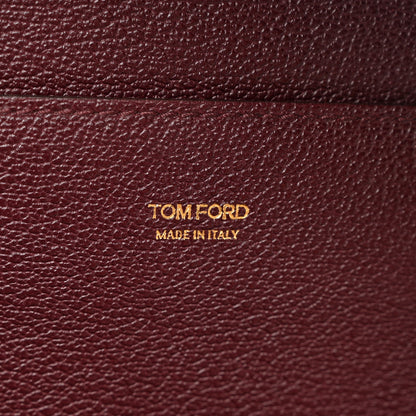 Tom Ford Pebbled Calfskin Large Jennifer Burgundy 6 of 10