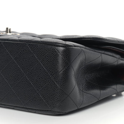 Chanel Caviar Quilted Jumbo Double Flap Black 10 of 11