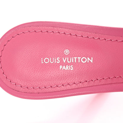 Louis Vuitton Lambskin Embossed Monogram Revival 95mm Mules 39 Rose Pop 7 of 8