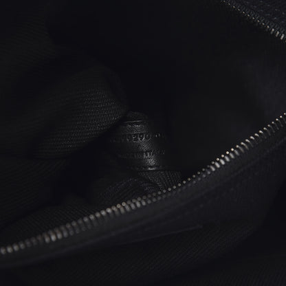Saint Laurent Linen Calfskin Rive Gauche Tote Black 7 of 10