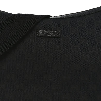Gucci Monogram Medium Half Moon Hobo Black 8 of 10