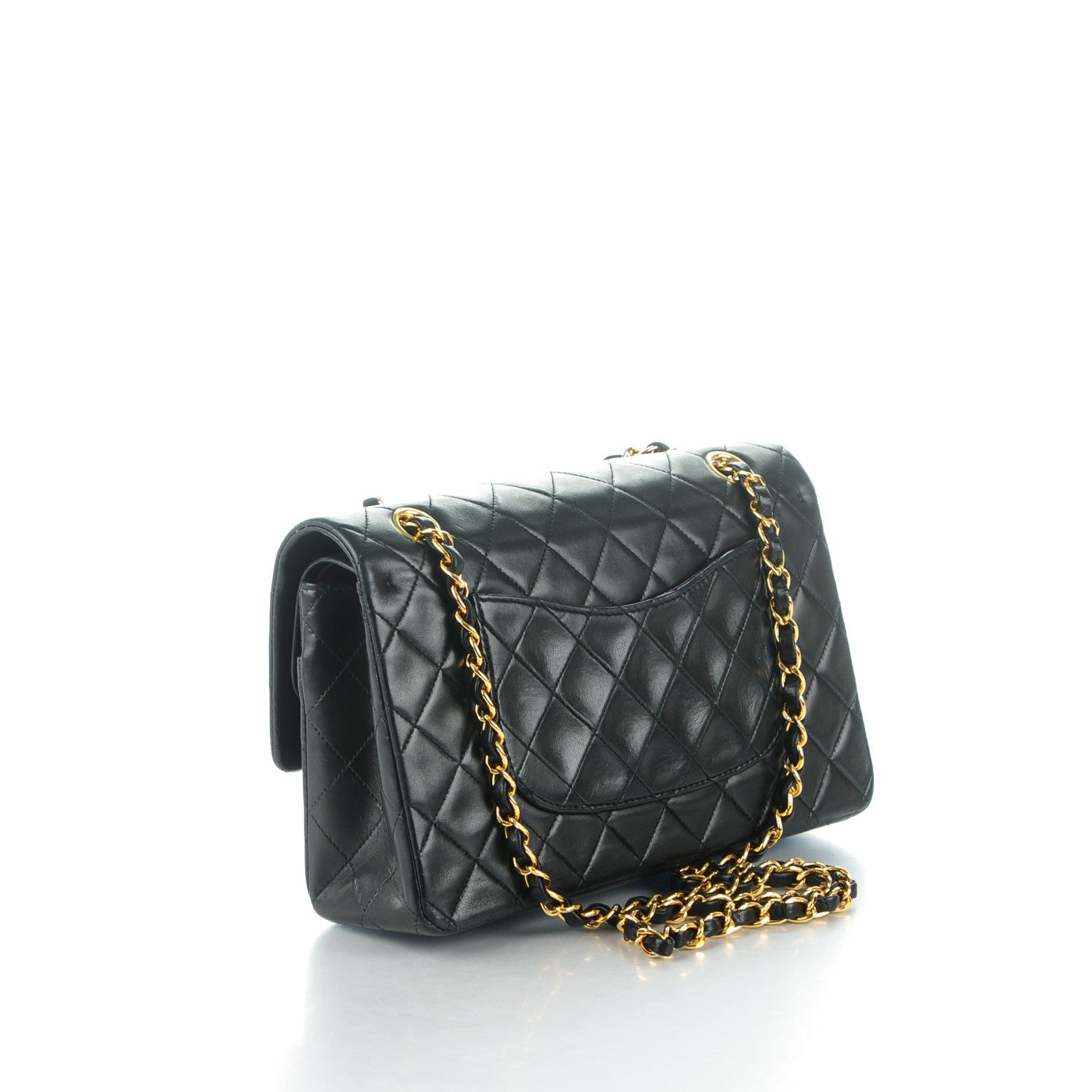 Chanel Lambskin Quilted Medium Double Flap Black 3 of 9