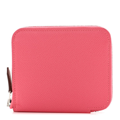 Hermes Epsom Silk'In Compact Wallet Rose Jaipur 1 of 8