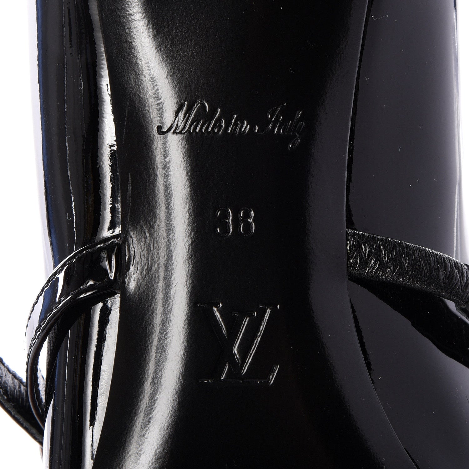 Louis Vuitton Patent Uniformes Silhouette 40mm Pumps 38 Black 9 of 10