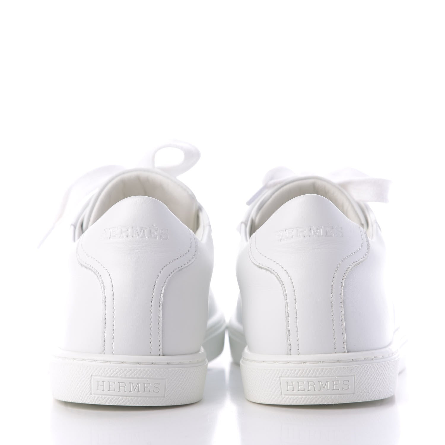 Hermes Calfskin Womens Avantage Sneakers 37.5 White 5 of 12