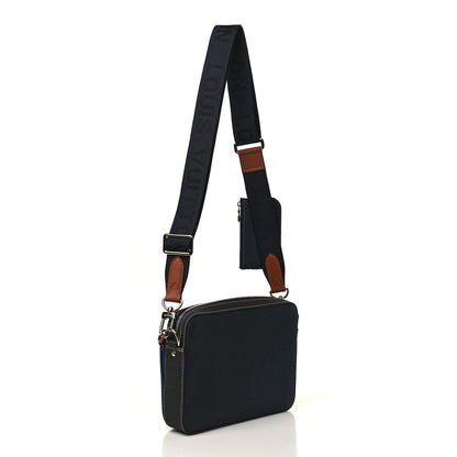 Louis Vuitton Taurillon Trio Messenger Denim Blue 2 of 8