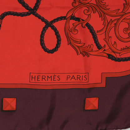 Hermes Silk Dip Dye Keys Les Cles Shawl Scarf 140 3 of 6