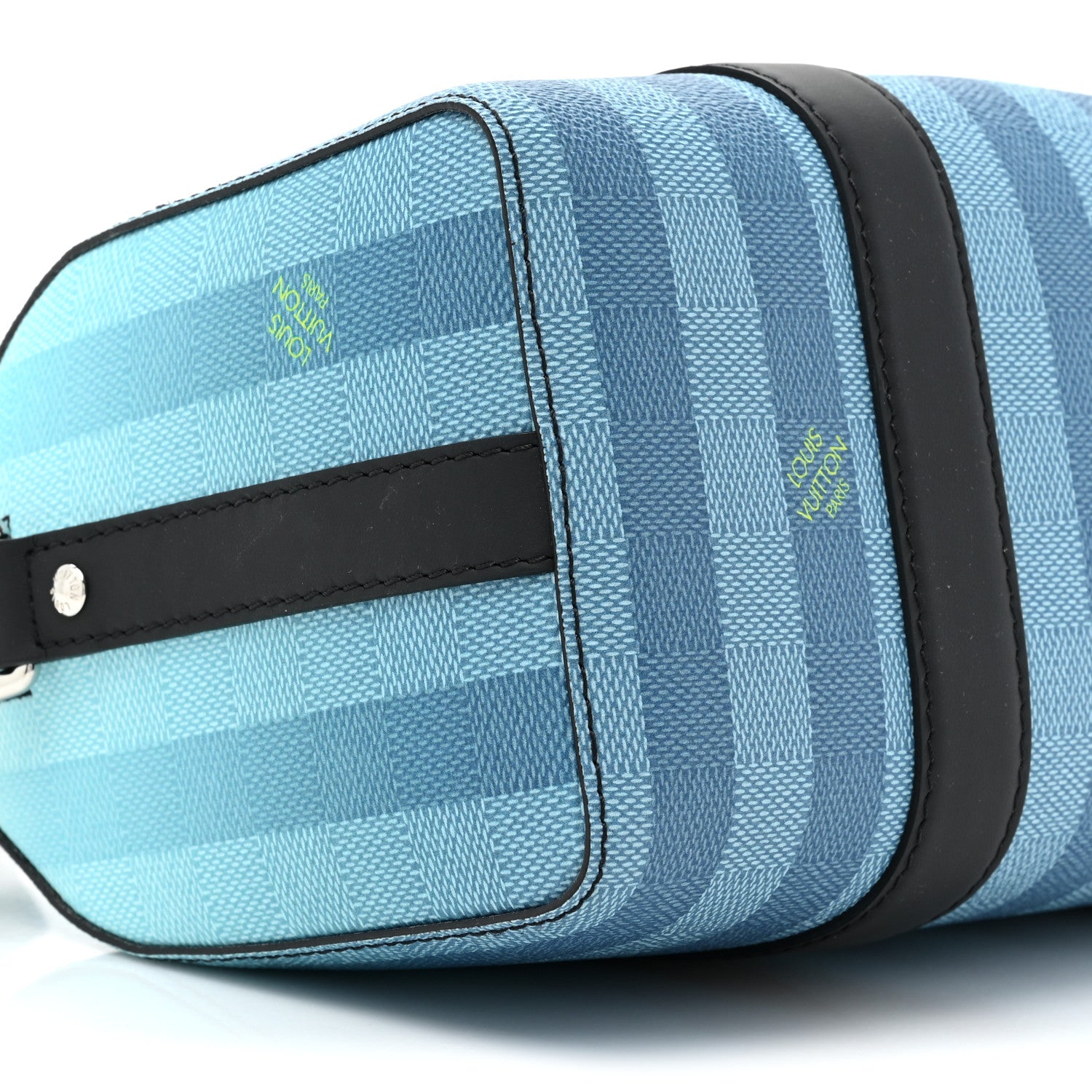 Louis Vuitton Damier Striped City Keepall Gradient Blue 8 of 8