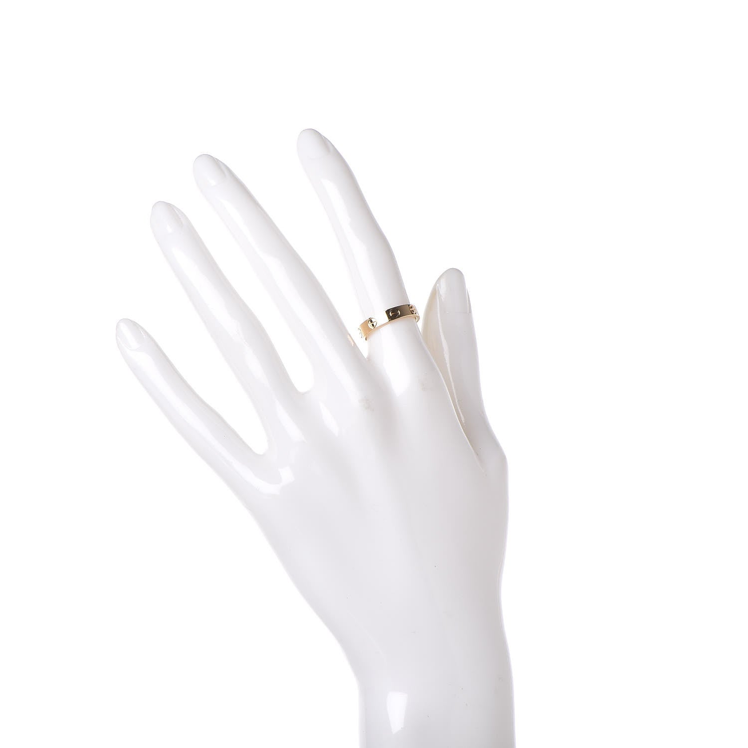 Cartier 18K Yellow Gold 3.5mm LOVE Wedding Band Ring 49 5 2 of 5