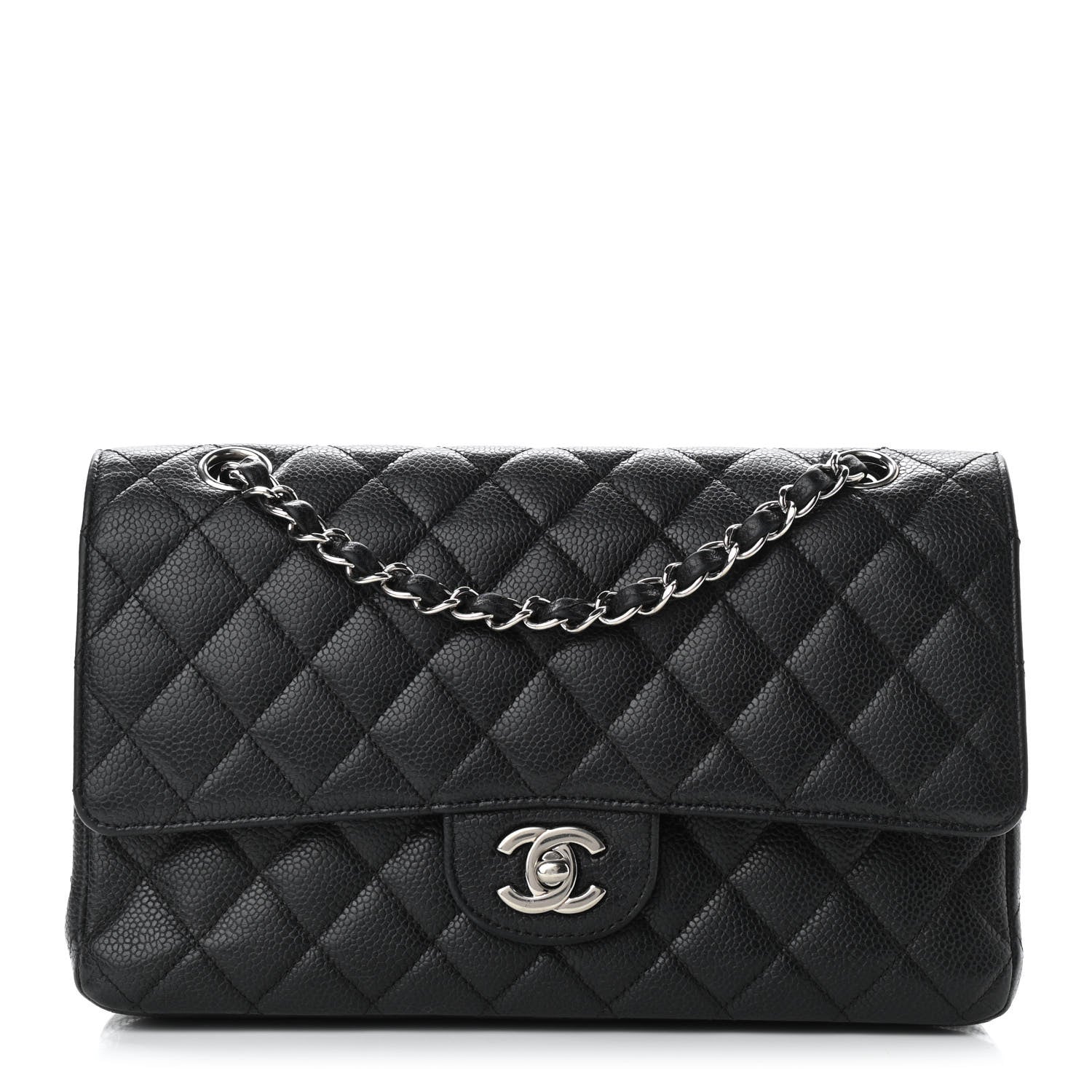 Chanel Caviar Quilted Medium Double Flap Black 1 of 12